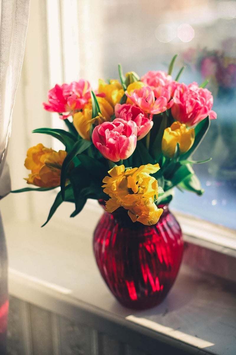 Upcycled glass bottle vases